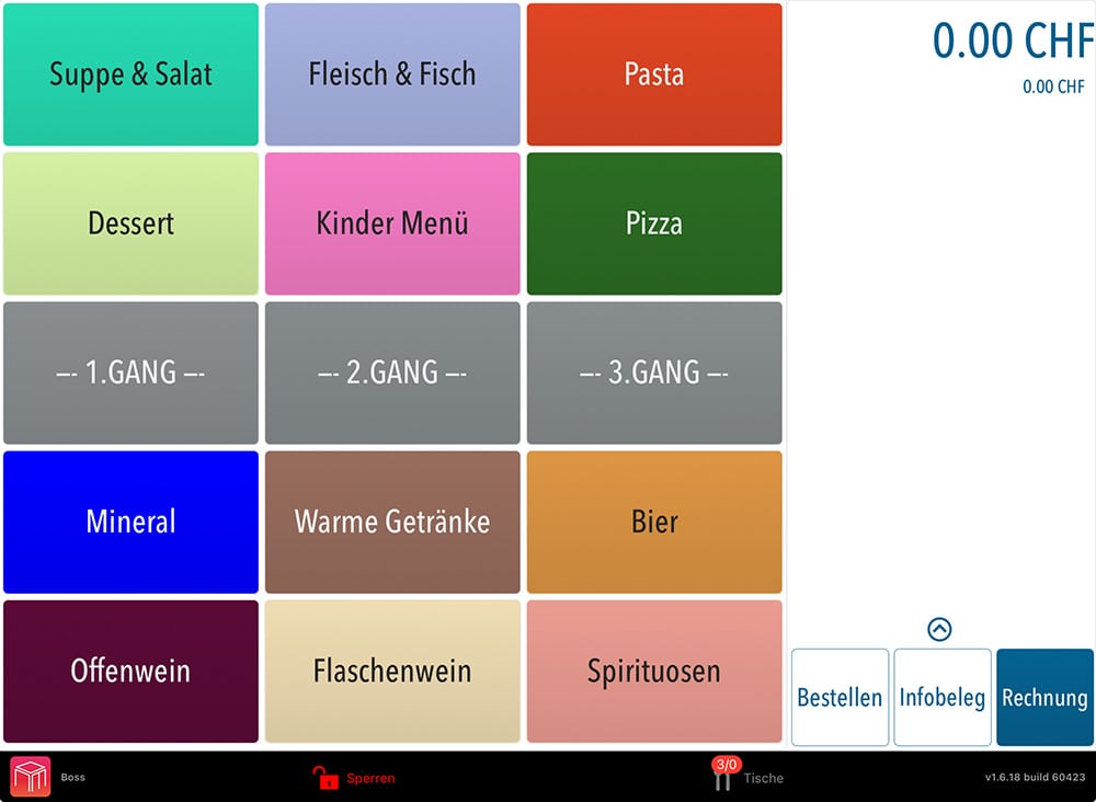 iPad-Kassensystem Startseite